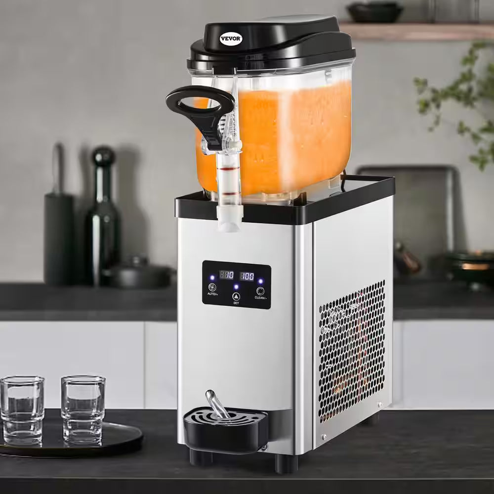Commercial Slushy Machine 203 Oz. 25 Cups Single-Bowl Snow Cone Machine 300W Margarita Smoothie Frozen Drink Maker
