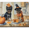 Affenpinscher Fall Kitchen Pumpkins Memory Foam Kitchen Mat
