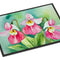 Minnesota Pink and White Lady�S Slippers in Watercolor Doormat