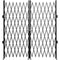 VEVOR Double Folding Security Gate, 7.1' H X 12.5' W Folding Door Gate, Steel Accordion Security Gate, Flexible Expanding Security Gate, 360¡Ã Rolling Barricade Gate, Scissor Gate or Door with Keys