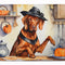 Vizsla Fall Kitchen Pumpkins Memory Foam Kitchen Mat