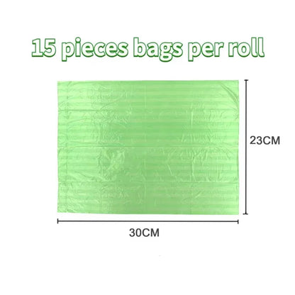10/40Roll Dog Poop Bags for Dog Large Cat Waste Bags Doggie Outdoor Home Clean Refill Garbage Bag Pet Supplies 15 Bags/ Roll