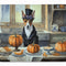 Basenji Fall Kitchen Pumpkins Memory Foam Kitchen Mat