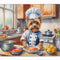 Yorkie Yorkshire Terrier the Chef Memory Foam Kitchen Mat